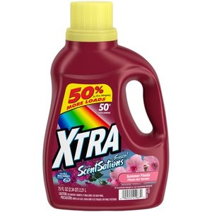 lot 8229 image: 3pk Xtra Liquid Laundry Detergent, Summer Fiesta, 75oz