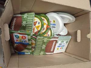 lot 8251 image: Misc Football Party Supplies
