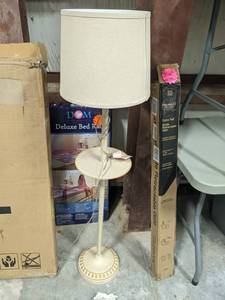 lot 8253 image: Tall Home Lamp With USB Ports