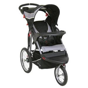lot 8206 image: Baby Trend Expedition Jogger Stroller, Phantom, 50 Pounds