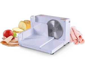 lot 31009 image: SuperHandy Meat Slicer Electric Food Deli Bread Cheese Portable Collapsible 6.7 inch Stainless Steel RSG Solingen Blade