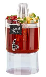 lot 31027 image: Buddeez Party Top New Beverage Dispenser, 1.75 gallon, Clear