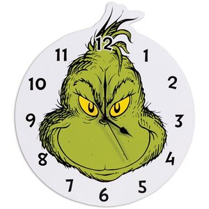 lot 31031 image: Dr. Seuss The Grinch Wall Clock by Trend Lab