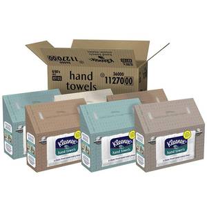 lot 31045 image: Kleenex Hand Towels- 6 pk, 60 towels per Box