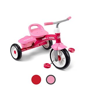 lot 31101 image: Radio Flyer Pink Rider Trike, outdoor toddler tricycle, ages 3-5