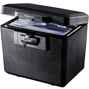 lot 31114 image: SentrySafe 1170 Fire-Resistant Box with Key Lock 0.61 cu. ft.