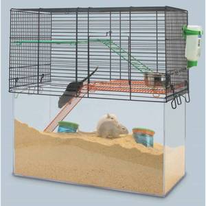 lot 31215 image: Savic Habitat Navy Blue Gerbil Cage, 52 X 26 X 52.5 Cm