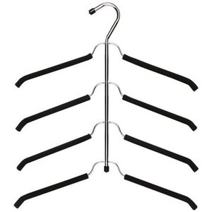 lot 31222 image: whitmor chrome and foam blouse hanger