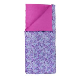 lot 31232 image: Wildkin Kids Watercolor Ponies Sleeping Bag, Purple