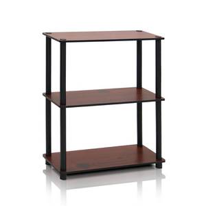lot 31270 image: Furinno Turn-N-Tube 3-Tier Compact Multipurpose Shelf Display Rack