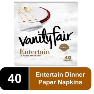 lot 31300 image: 7-PACK Vanity Fair Impressions Paper Napkins, 40 count