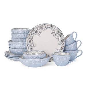 lot 31368 image: Pfaltzgraff Gabriela Gray 16-Pc. Dinnerware Set