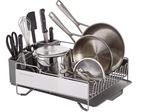 lot 31011 image: KitchenAid Full Size Dish Rack Light Grey