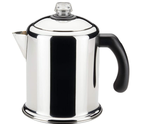 lot 31049 image: Farberware - Classic Series Yosemite 8-Cup Stovetop Percolator - Stainless Steel