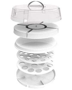 lot 31076 image: CRAZY CHEF COLLAPSIBLE ENTERTAINING CARRIER FOR CAKES
