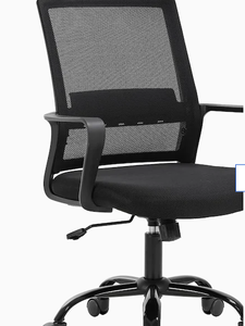 lot 31169 image: BLACK OFFICE CHAIR ( OC-MC735)