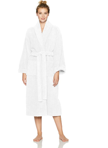lot 31190 image: Pinzon Terry Cotton Bathrobe, White, Smallmedium
