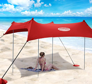 lot 31308 image: UMAROOO BEACH SUN SHELTER RED