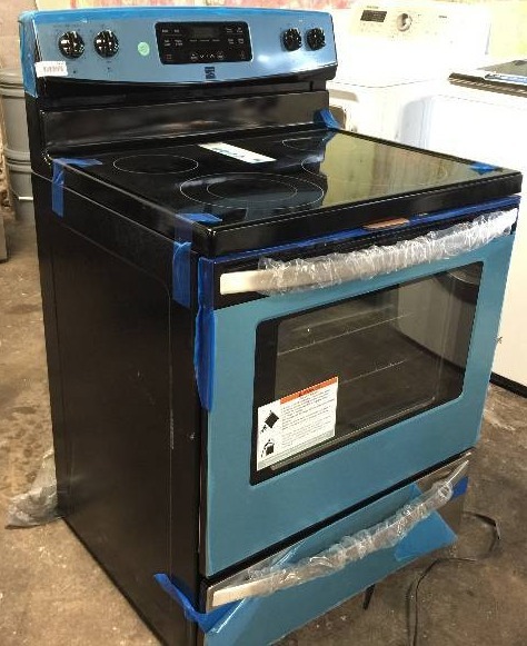 lot 9215 image: Kenmore 94173 5.3 cu. ft. Self-Cleaning Electric Range - Stainless Steel