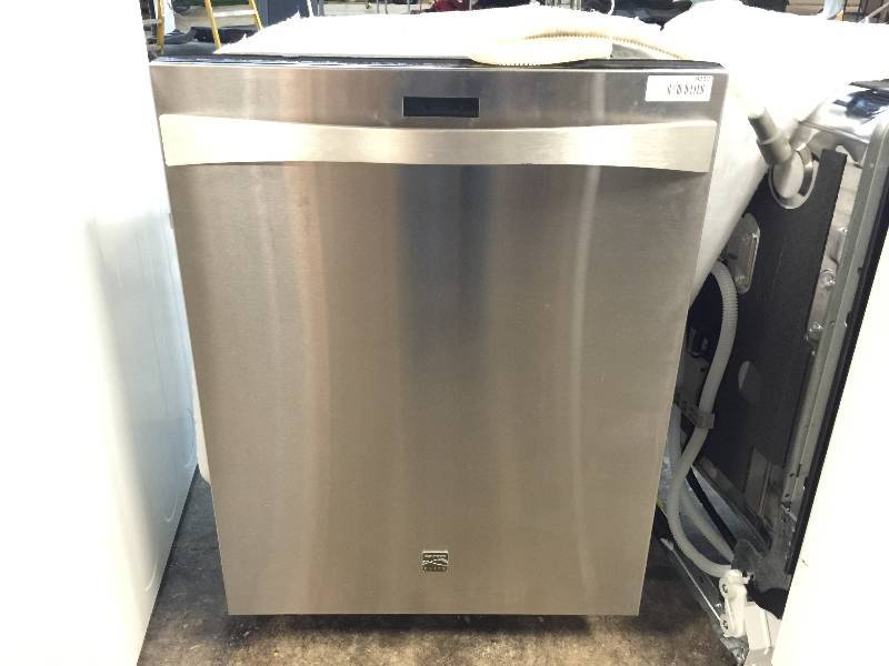 lot 9213 image: Kenmore Elite 12793 24 Built-In Dishwasher - Stainless Steel