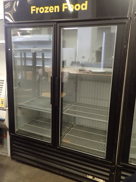 lot 60 image: True Double Glass Door Freezer