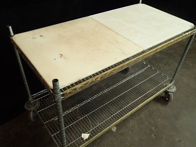 lot 97 image: Wire Rack with Cutting Board Top
