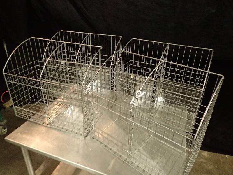 lot 134 image: (4) Wire Merchandising Baskets