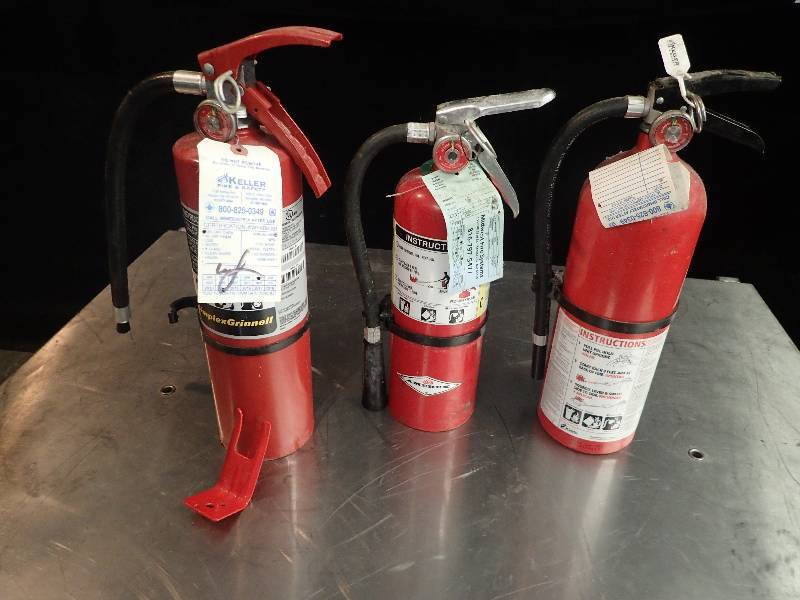 lot 143 image: (3) Fire Extinguishers