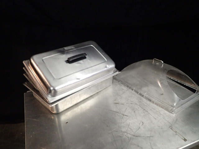 lot 155 image: Lot of Stainless Full Size Lids