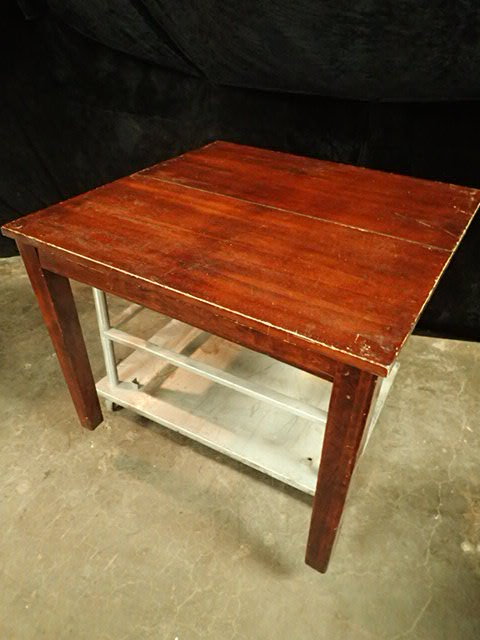 lot 162 image: Solid Wood Dining Table