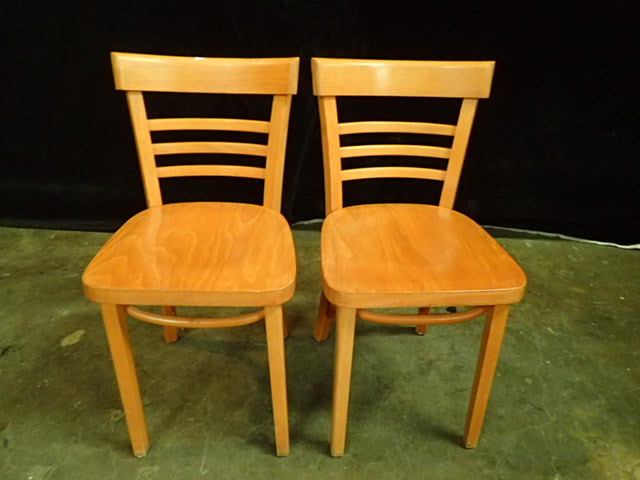 lot 217 image: Lot of Two Wooden Chairs