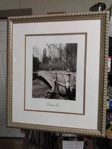 lot 4092 image: Print called City footbridge IV by Christopher Bliss 18 in wide 21 inches tall
