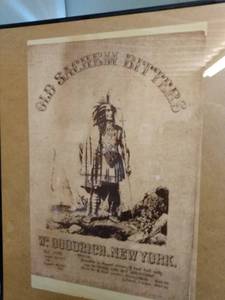lot 4118 image: sepia print of native American 16 x 20