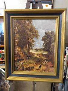 lot 4141 image: framed picture called cornfeld 15 inches wide 18 inches tall