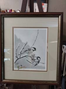 lot 4147 image: framed litho by Bernard Martin signed and numbered and dated working 14 and a half inches wide 16 in tall number 31  45 Dated 112883