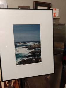 lot 4204 image: framed original color print by Bruce Hampton called point lobes signed front and back 16 and 12 in wide 20 and 12 in tall