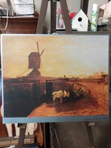 lot 4211 image: print by Joseph Mallard William Turner of the mill of SouthHall 18 in wide 15 in tall