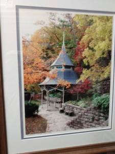 lot 4280 image: framed picture of crescent spring in October eureka springs Arkansas by Richard quick 18 and 12 in wide 22 in tall