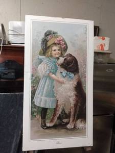 lot 4342 image: vintage style print called Rover 14 in wide 26 in tall