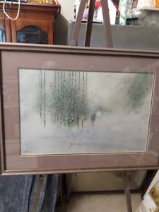 lot 4355 image: framed signed litho by Sealbourn 33 in wide 24 in tall