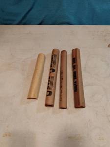 lot 4390 image: 4 pieces of rolled art