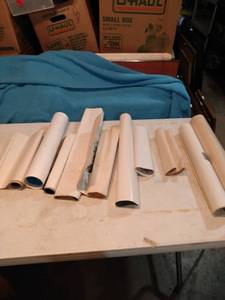 lot 4391 image: 10 pieces of rolled art