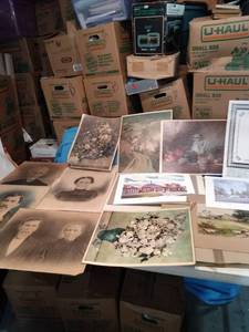 lot 4397 image: 12 pieces of flat art some antique portraits
