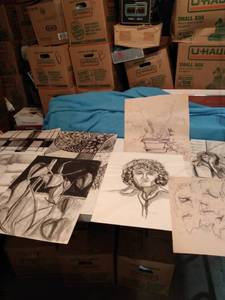lot 4405 image: 18 flat drawings