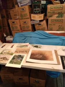 lot 4410 image: 12 pieces of flat art