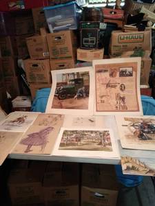 lot 4411 image: 10 pieces of flat art