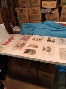 lot 4414 image: 12 pieces of flat art