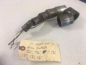 lot 1 image: Vintage Snap on 7 pc drive sockets (measurements in PICS)