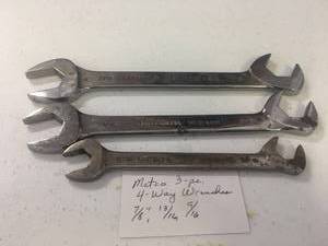lot 6 image: Matco 3 pc 4 way wrenches