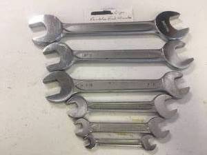 lot 14 image: Indestro 6 pc SAE Double end wrench set